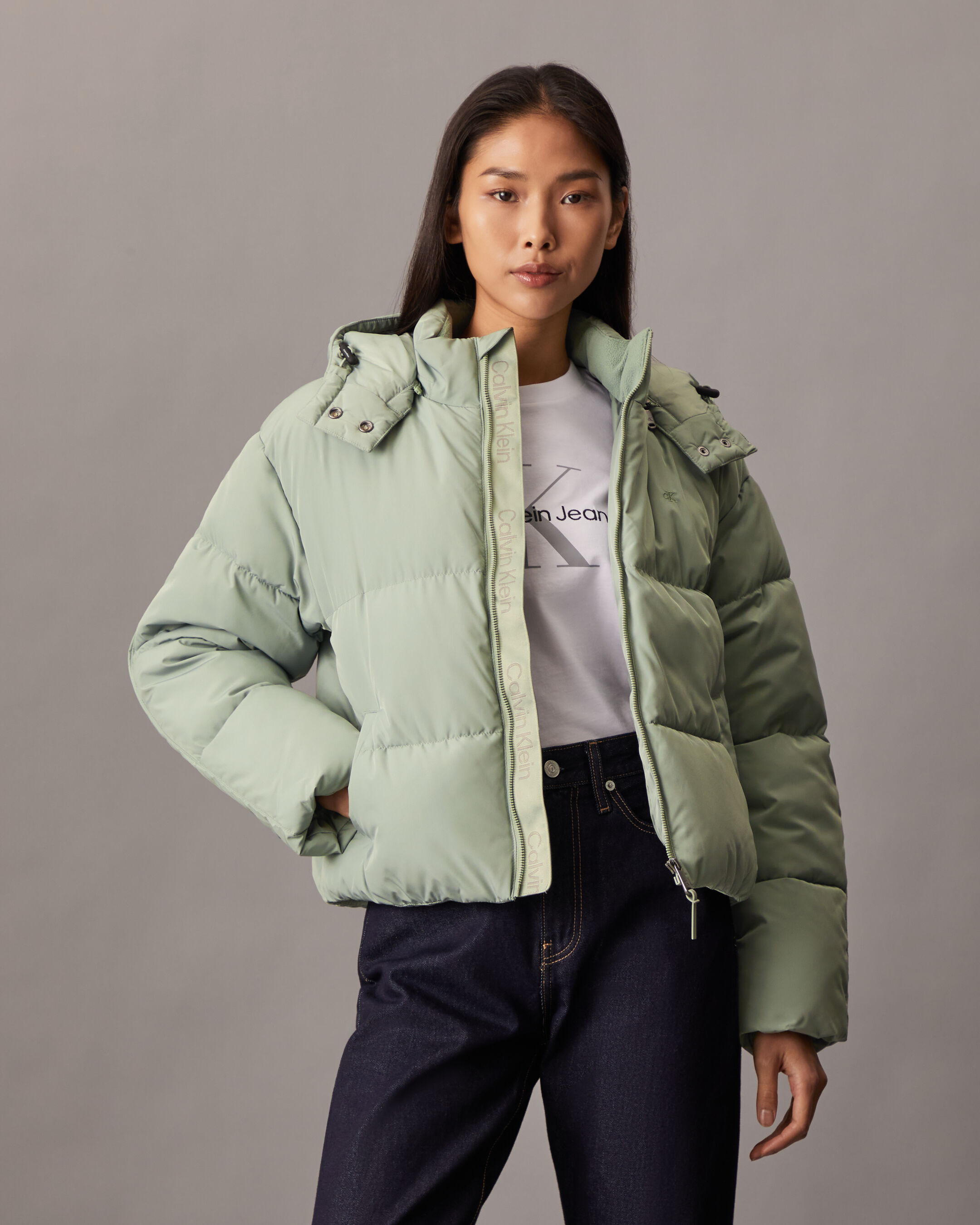 Calvin klein women's down jacket top