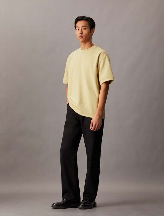 Combed Lightweight Interlock Cotton Crewneck T-Shirt