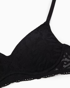 COMFORT LACE 薄墊胸圍, BLACK, hi-res