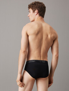 Microfiber Stretch 3-Pack Hip Brief, 3 Black, hi-res