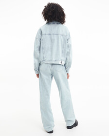 OVERSIZED CROPPED DENIM JACKET, Denim Light, hi-res