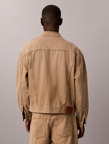 90s Denim Trucker Jacket, TIGERS EYE SMOKE, hi-res