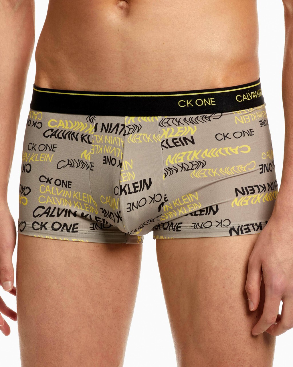 CK ONE PRINT MICRO LOW RISE TRUNKS, 10210 LOGO WARP PRINT+SATELLITE, hi-res