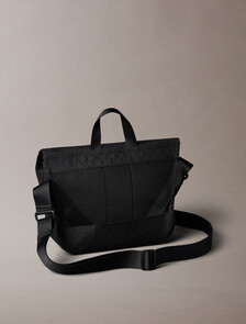 Utility Emblem Messenger Bag, Black, hi-res