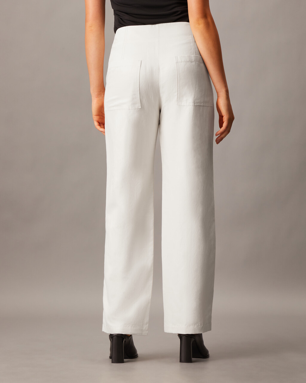 Linen Blend Pants natural Calvin Klein Hong Kong