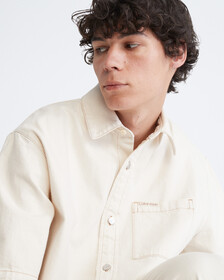 NATURALS RAW RINSE DENIM BUTTON-DOWN SHIRT, NATURAL RAW RINSE, hi-res