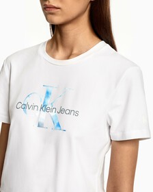 水色MONOGRAM T 裇, Bright White, hi-res