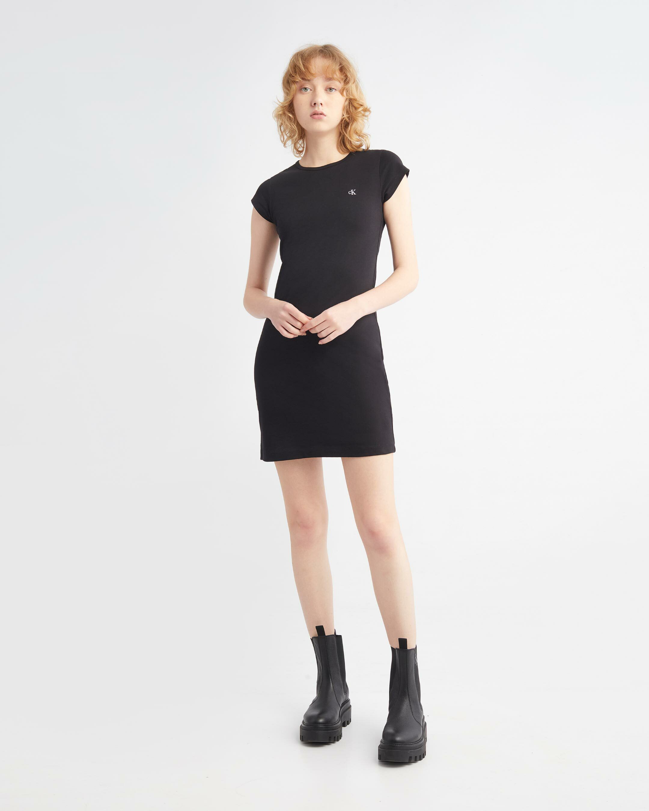 Calvin klein logo t-shirt on sale dress