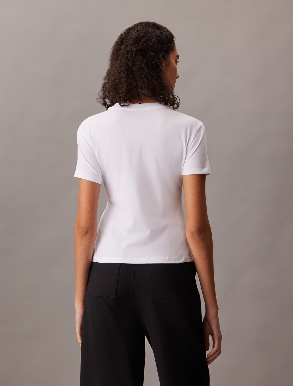 Slim Fit Logo Tee, Brilliant White, hi-res