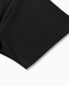 Side Gather Monogram Tee Dress, Ck Black, hi-res