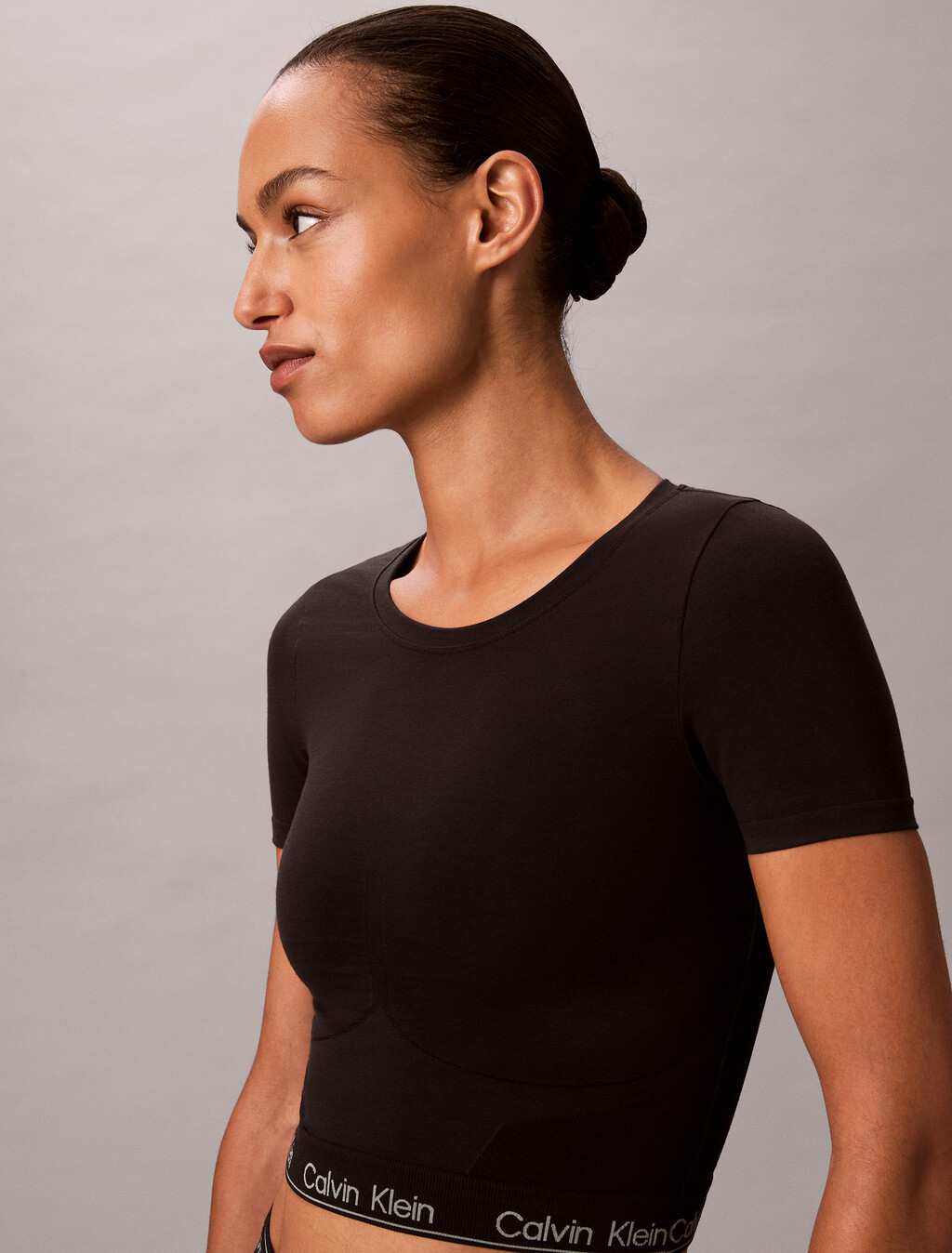 Shapewear Short Sleeve Top - Icon, Black, hi-res