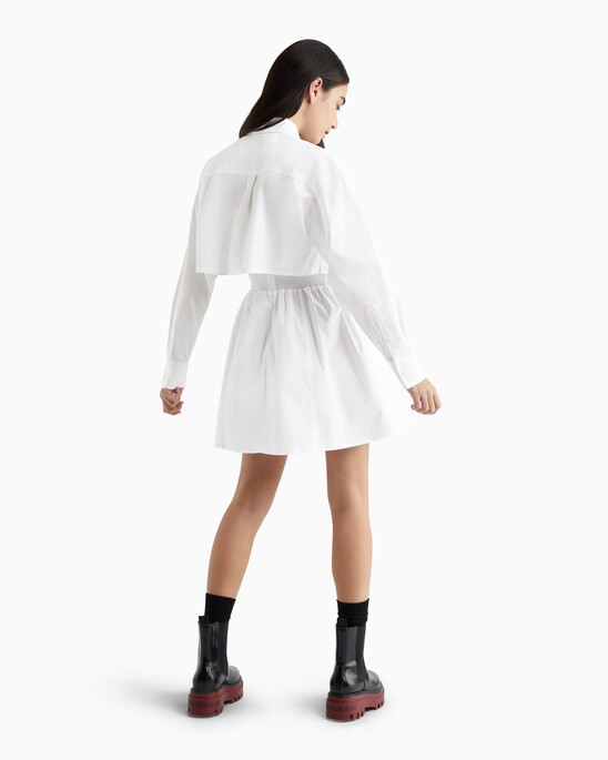 Modern Metals Shirt Dress With Logo Charm