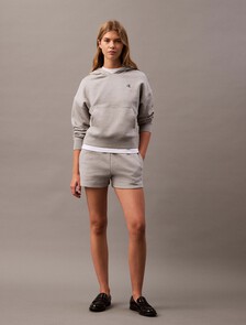 復刻版標誌抓絨連帽衫, Heroic Gray Heather, hi-res