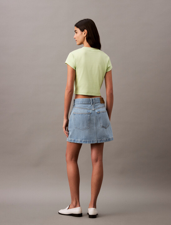 Slim Cropped Monogram T-shirt