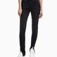 Washed Black Embro Logo Hem