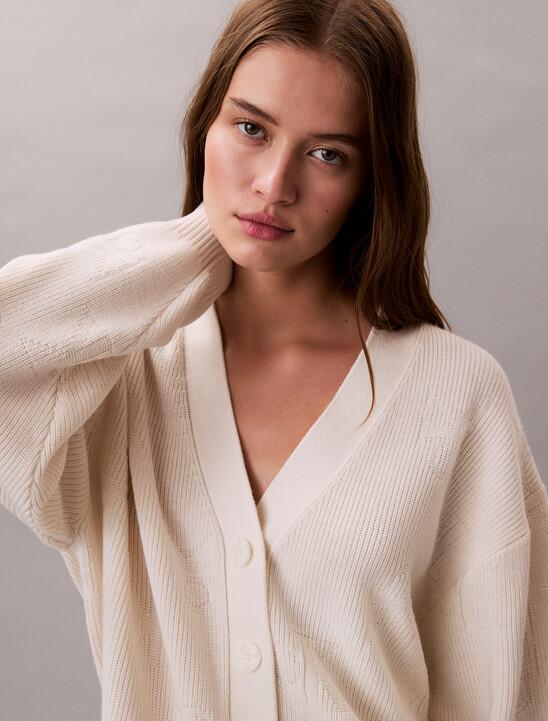 CK Emblem Knit Cardigan