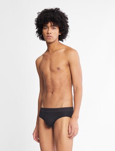Ck Black Cotton Hipster Briefs, Black, hi-res