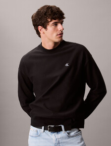 Premium Fleece Relaxed Sweatshirt, Black, hi-res