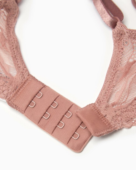 SEDUCTIVE COMFORT LOTUS FLORAL LIGHTLY LINED PLUNGE BRA