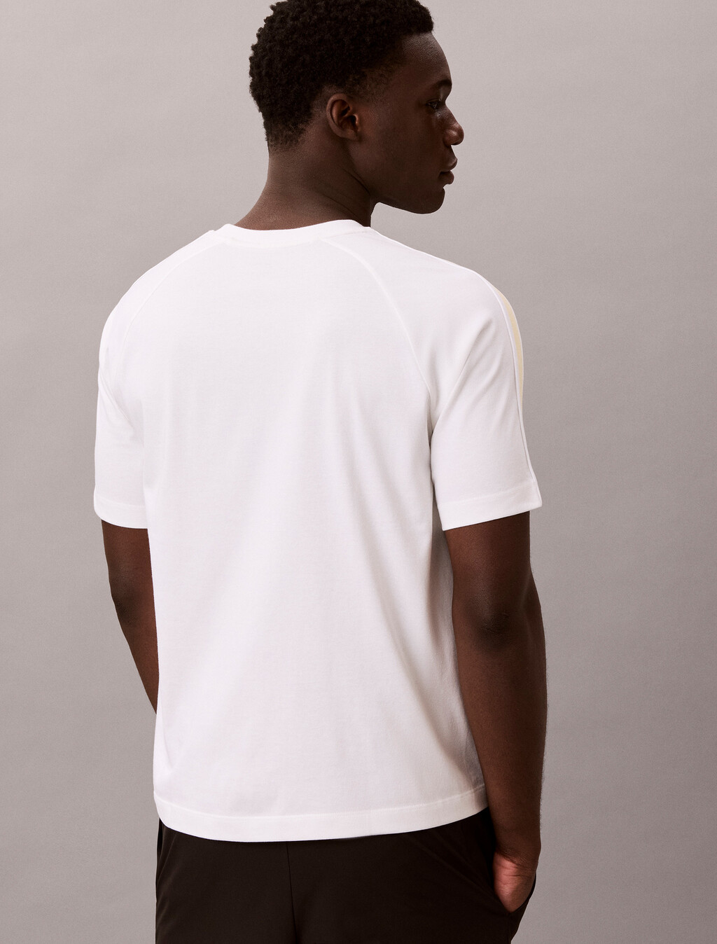 棉質混紡健身 T 恤, Classic White, hi-res