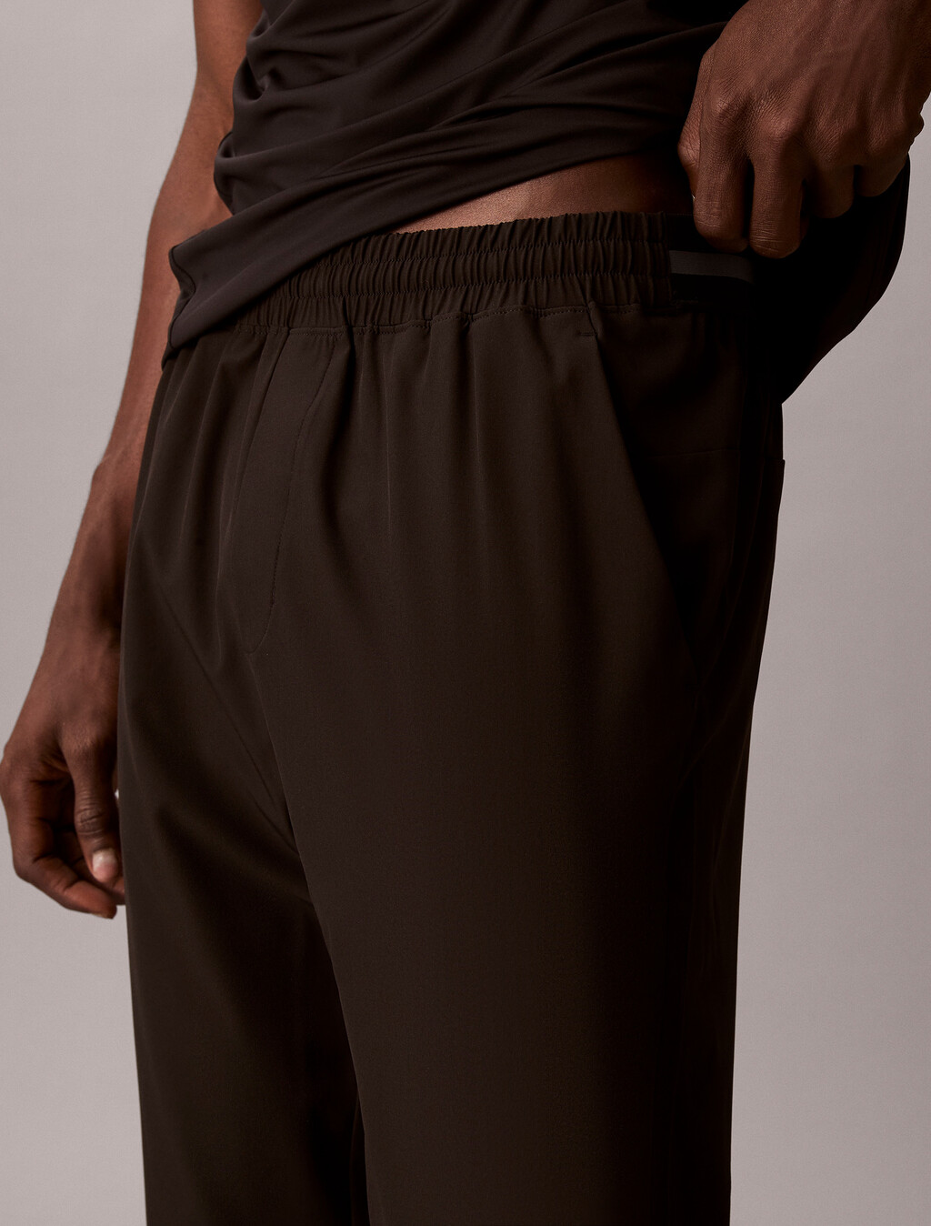 Water-Repellent Performance Trousers, Black, hi-res