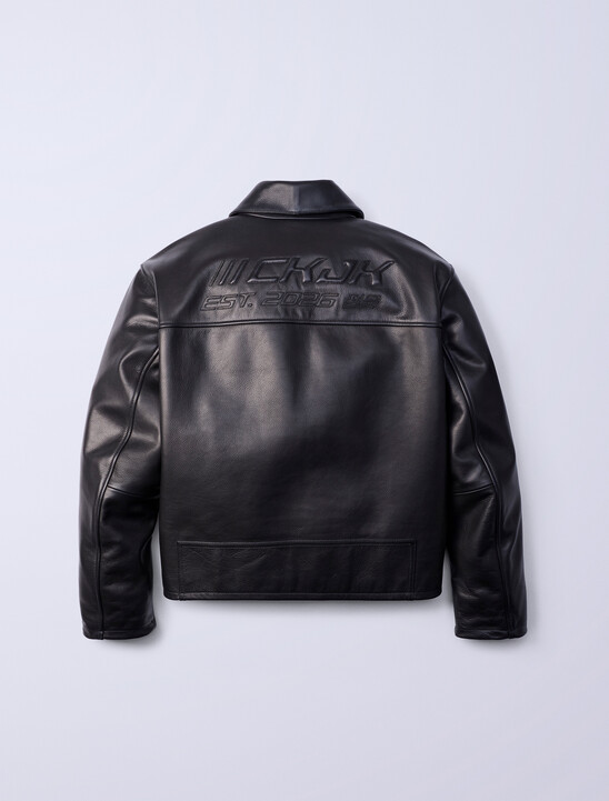 Jung Kook for Calvin Klein Leather Racer Jacket