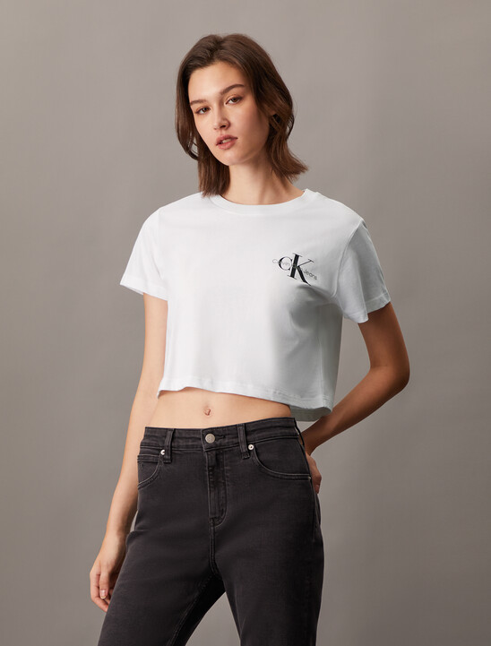 Monogram Cropped Tee