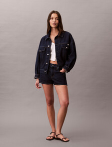 Relaxed Denim Jacket, TRUE INDIGO, hi-res