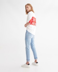 INFINITE FLEX DISTRESSED BODY TAPER JEANS, 028 CHALKY BLUE, hi-res