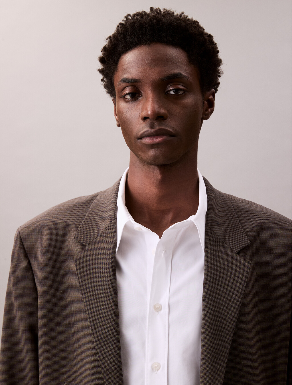 Cotton Relaxed Button-Down Shirt, Brilliant White, hi-res