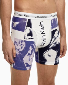 COTTON STRETCH 貼身四角褲, Hero Graphic_White, hi-res