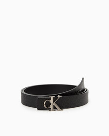 MONOGRAM 搭扣雙面皮帶 25 毫米, BLACK, hi-res