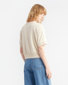 INFINITE COOL 正面飾結 T 裇, Classic Beige, hi-res