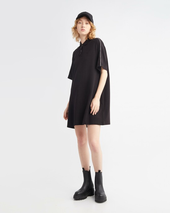 LOGO PIPE POLO DRESS