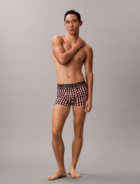 Icon 超細纖維彈性金屬感低腰平口內褲