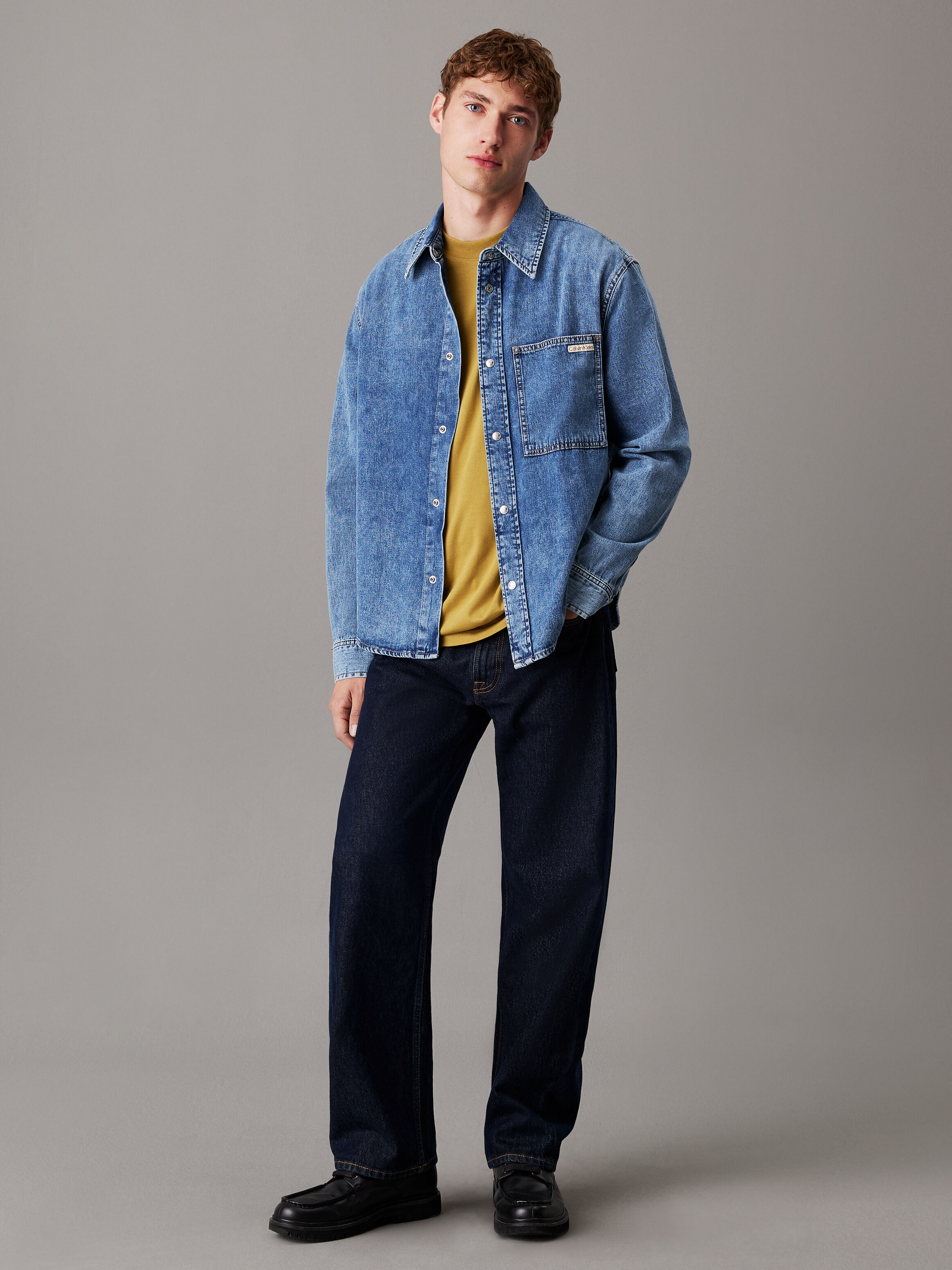 Denim Shirt | blue | Calvin Klein Hong Kong