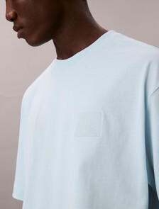 CK Emblem Patch Tee, Airy Blue, hi-res