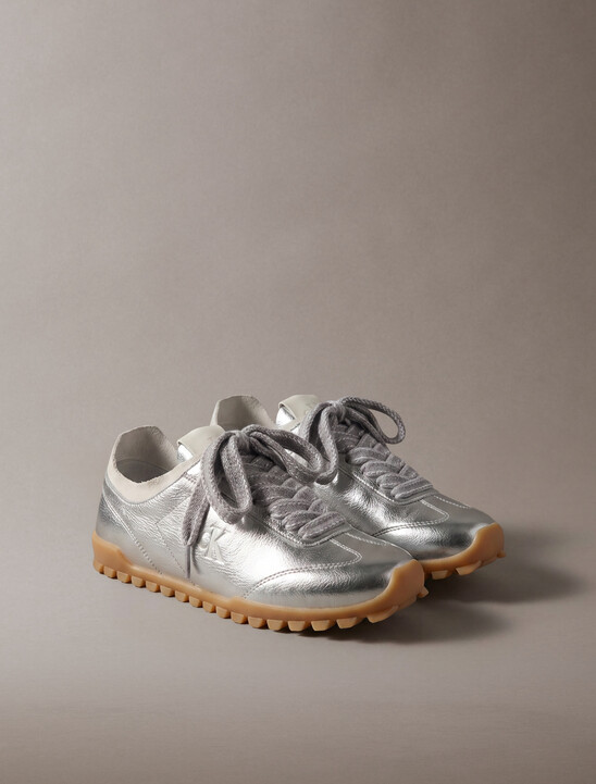 High-Shine Low-Profile Runner Trainers