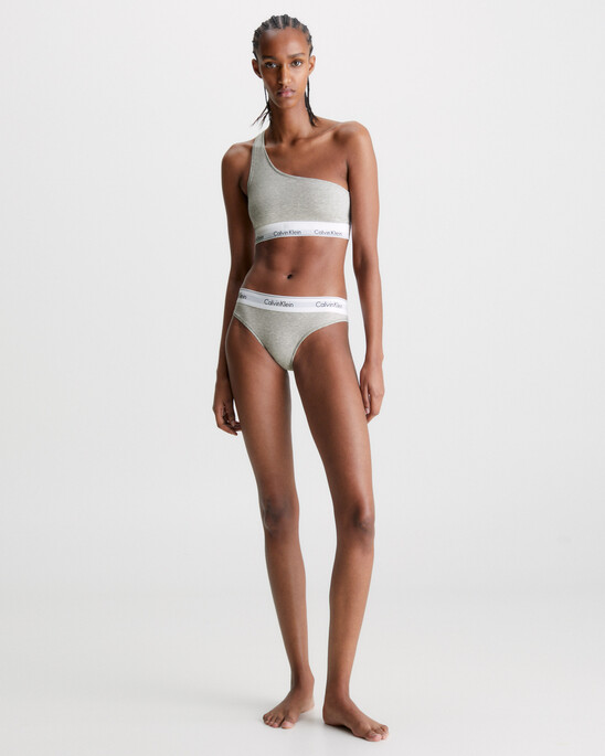 MODERN COTTON ONE SHOULDER LIGHTLY LINED BRALETTE