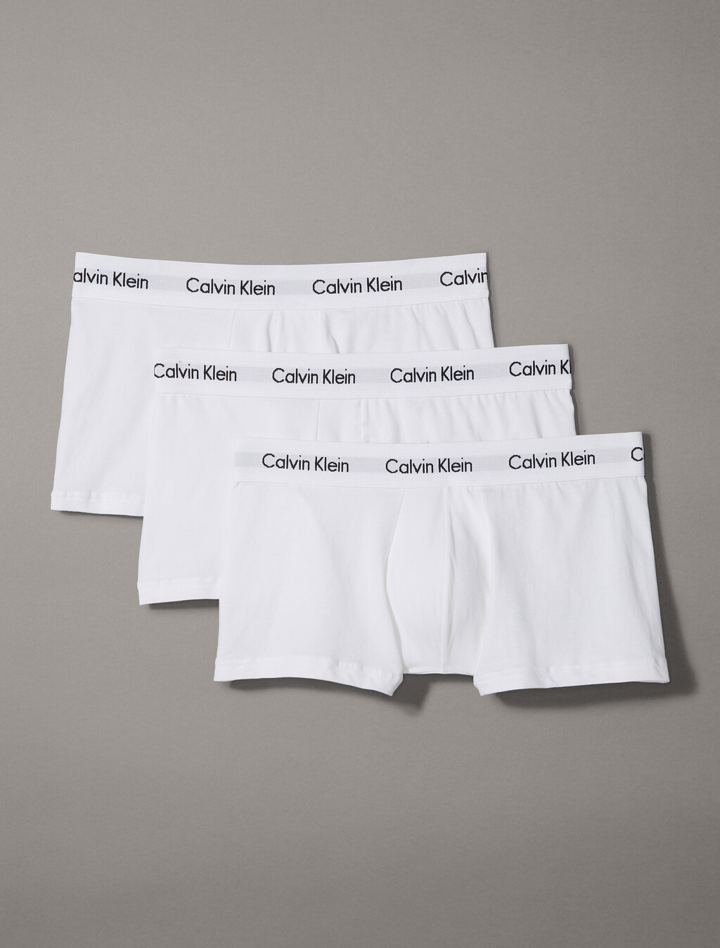Cotton Stretch 低腰貼身短版四角褲（3 件組）, White, hi-res