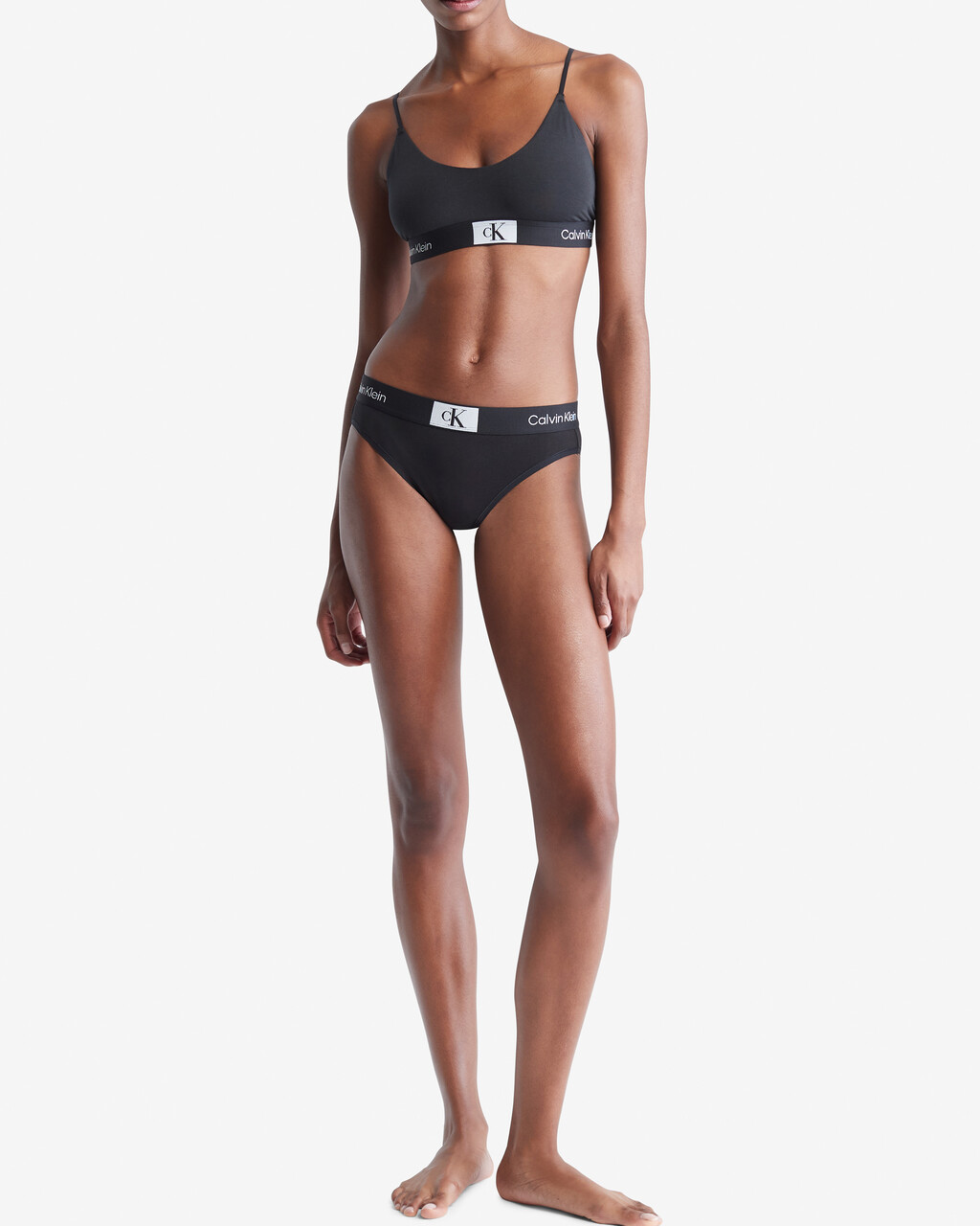 Calvin Klein 1996 Lightly Lined Bralette, Black, hi-res
