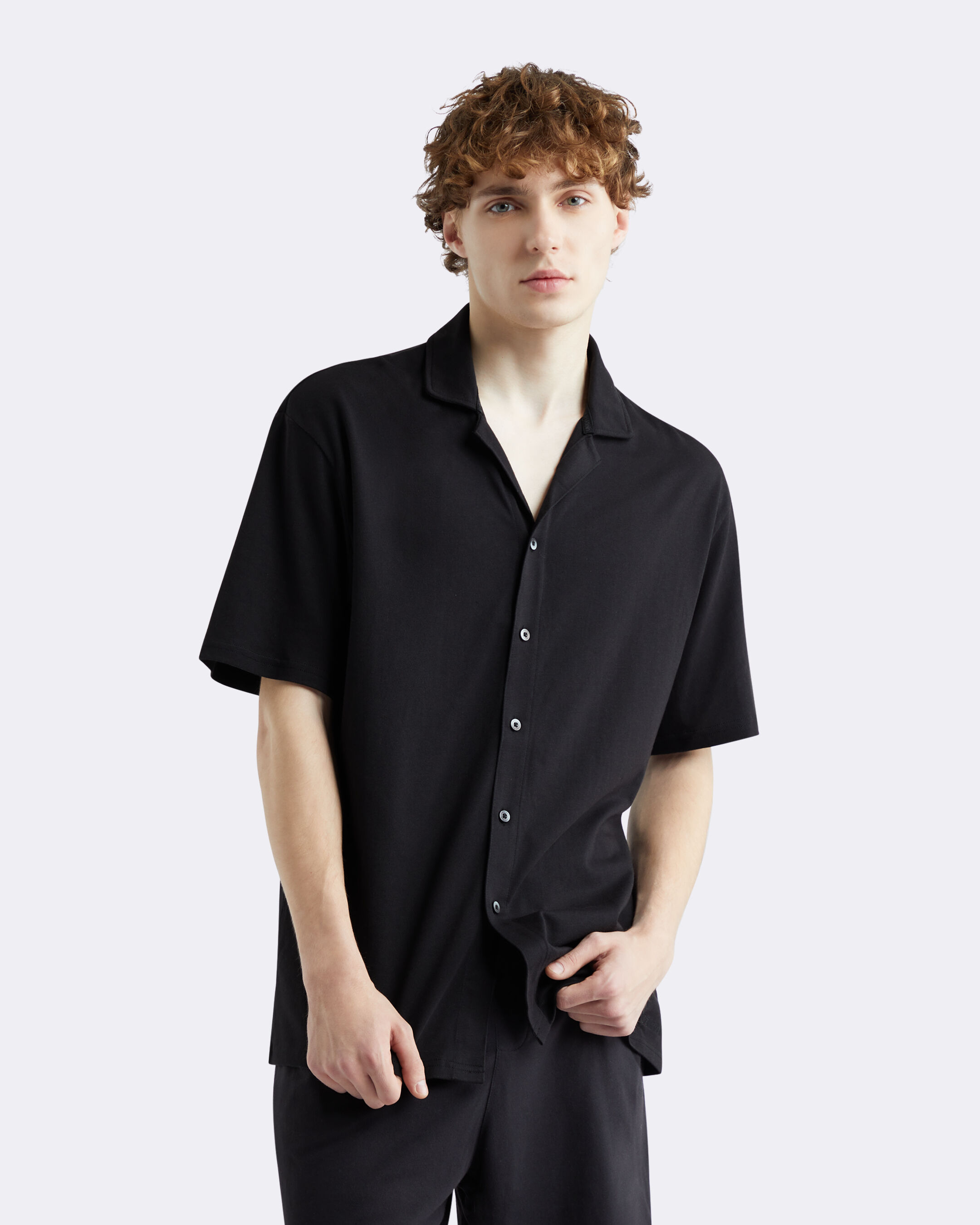 Cooling Lounge Button Down Shirt black Calvin Klein Hong Kong
