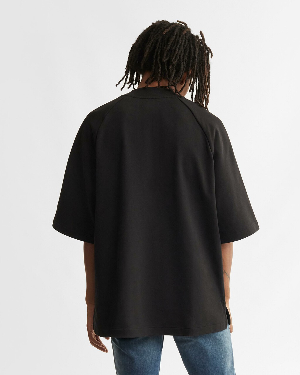 RELAXED LOGO RAGLAN TEE, Black Beauty, hi-res