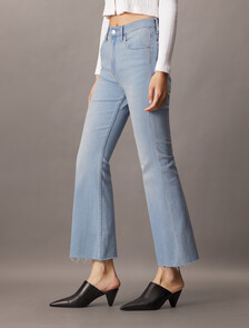 37.5 High Rise Fray Bootcut Jeans, 081 LIGHT BLUE RWH, hi-res
