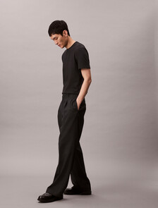 純色 Liquid Touch 液感圓領 T 恤, Black, hi-res