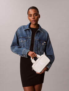 矚目 Monogram 標誌迷你托特包, Lily White, hi-res