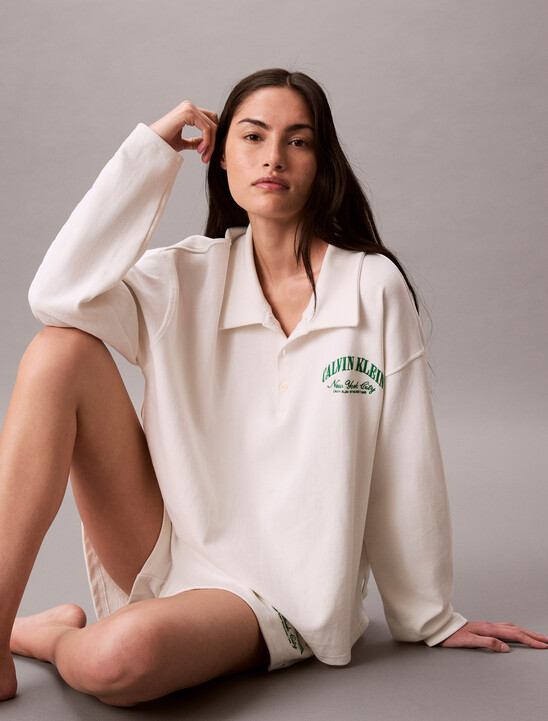 Cotton Heritage Logo Pyjama Top