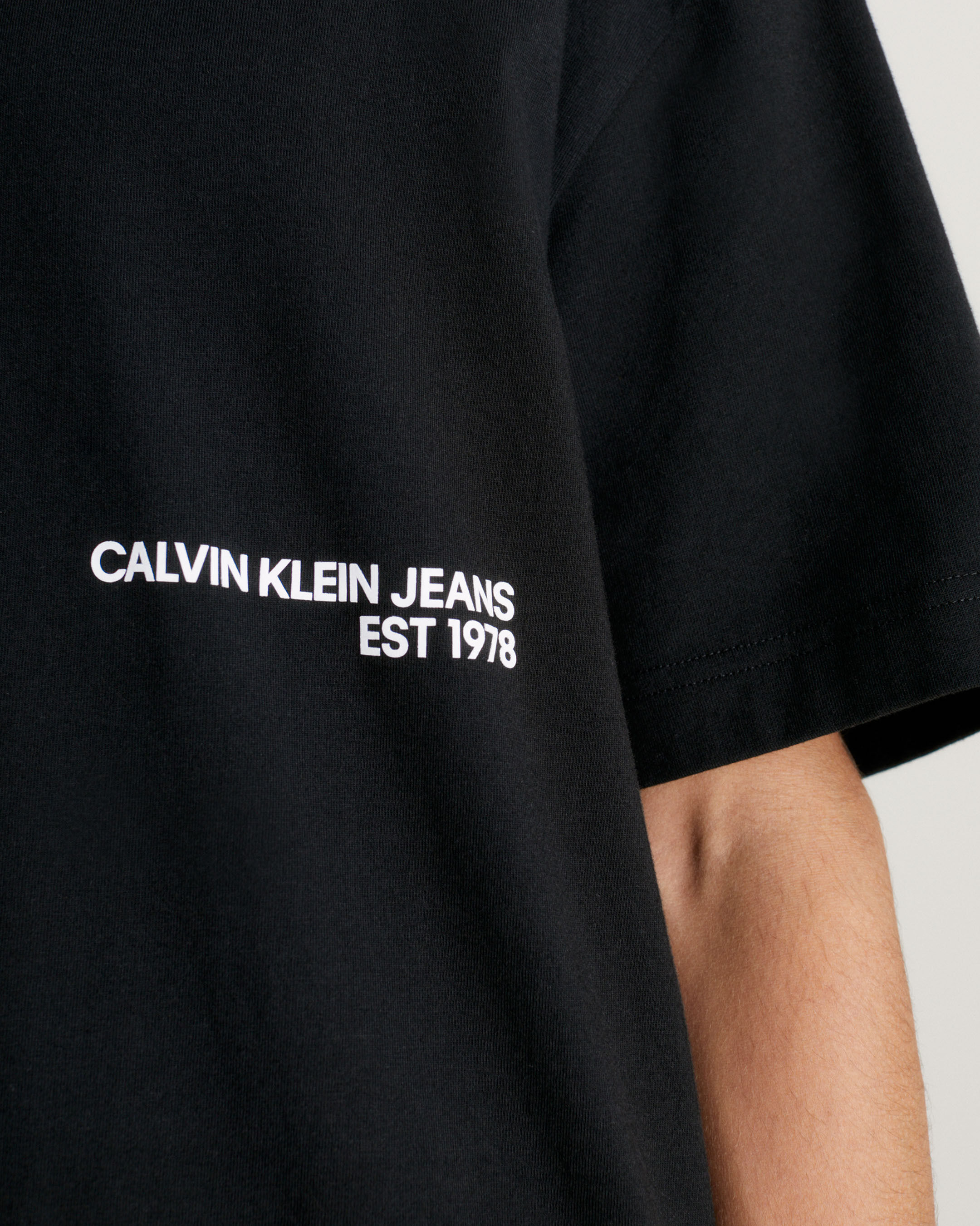 Relaxed Spray Print T Shirt black Calvin Klein Hong Kong