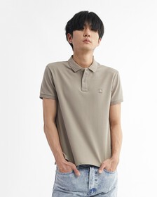 匹馬棉彈性企領修身 POLO 裇, Perfect Taupe, hi-res