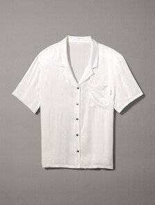 Pure Sheen Pyjama Top, WHITE ONYX, hi-res